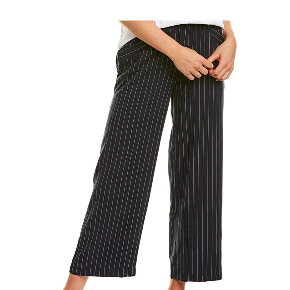 NWT Eileen Fisher Pinstripe Crop Wide Leg Pants